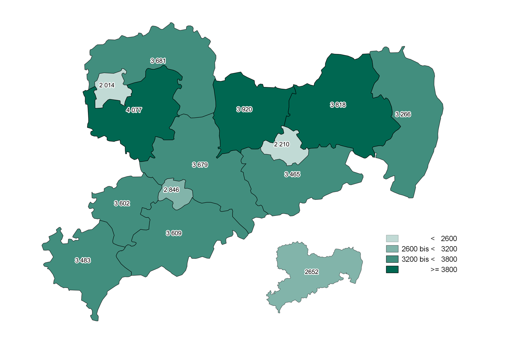 Die beschriebenen regionalen Unterschiede werden in dieser Grafik dargestellt.