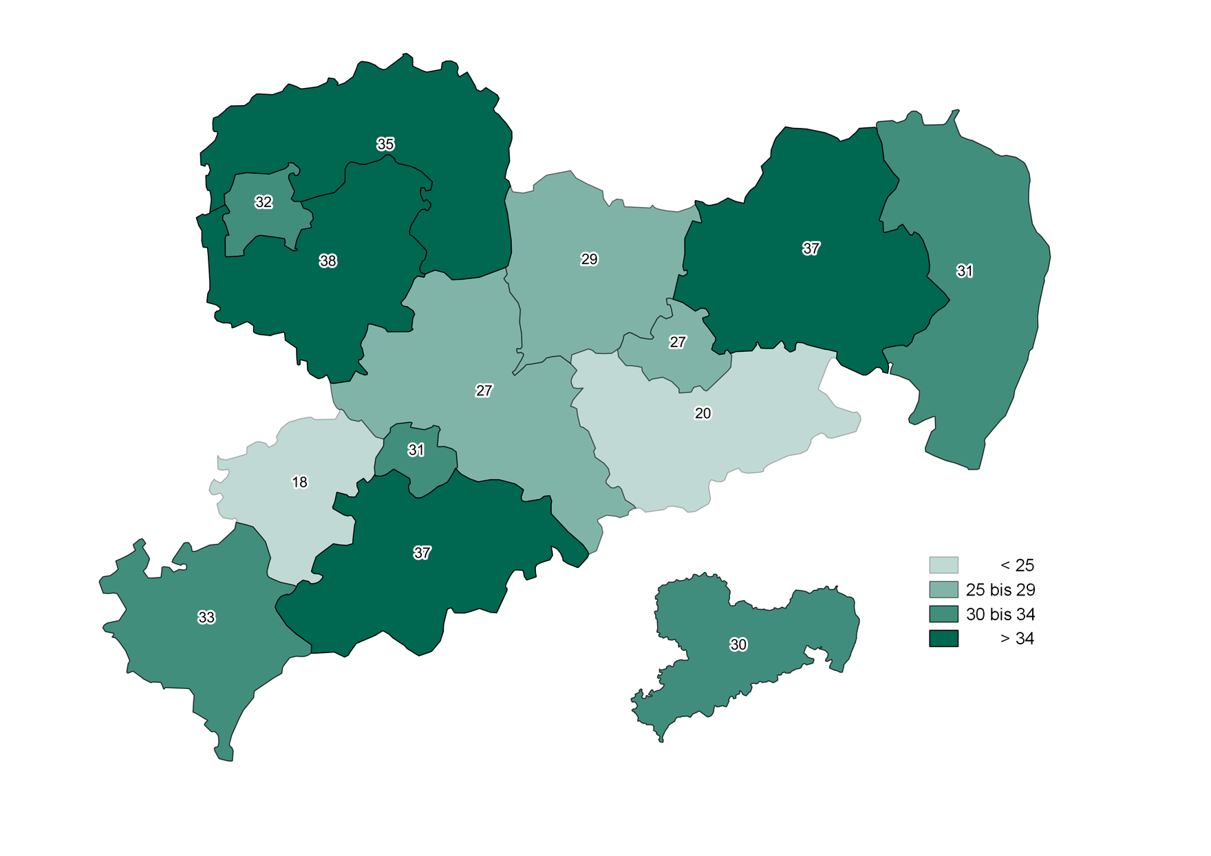 Die Anzahl der Menschen mit Schwerbehinderung in Sachsen ist in allen sächsischen Landkreisen und Kreisfreien Städten zwischen 2005 und 2015 um mindestens 18 Prozent gestiegen. In den Kreisen Leipzig, Bautzen, Erzgebirge und Nordsachsen betrug der Anstieg sogar zwischen 35 und 38 Prozent.